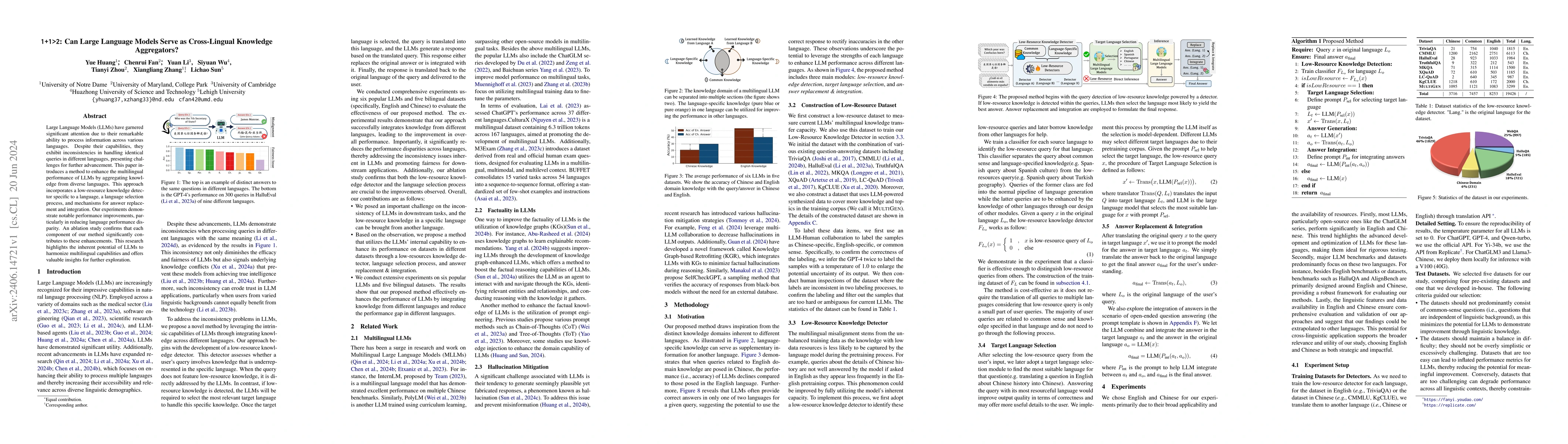 Thumbnail for 1+1>2: Can Large Language Models Serve as Cross-Lingual Knowledge
  Aggregators?