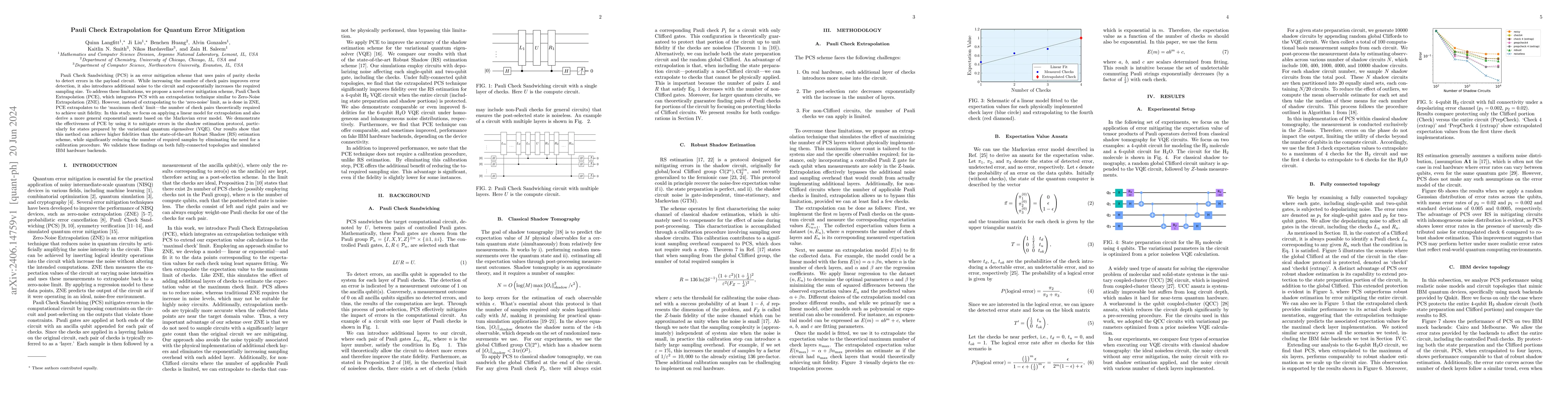 Thumbnail for Pauli Check Extrapolation for Quantum Error Mitigation