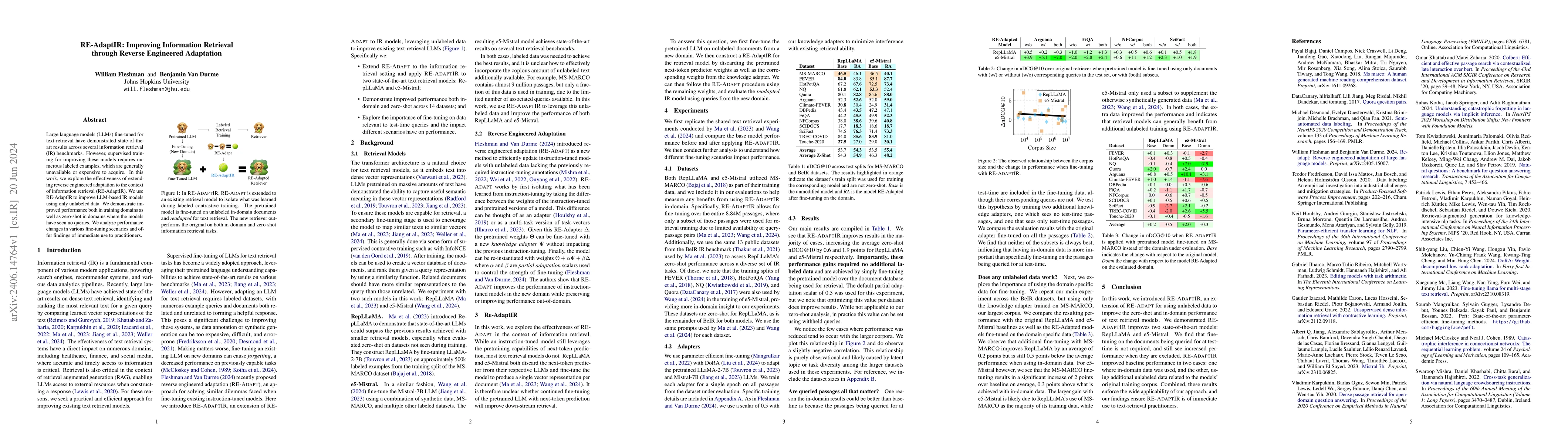 Thumbnail for RE-AdaptIR: Improving Information Retrieval through Reverse Engineered
  Adaptation