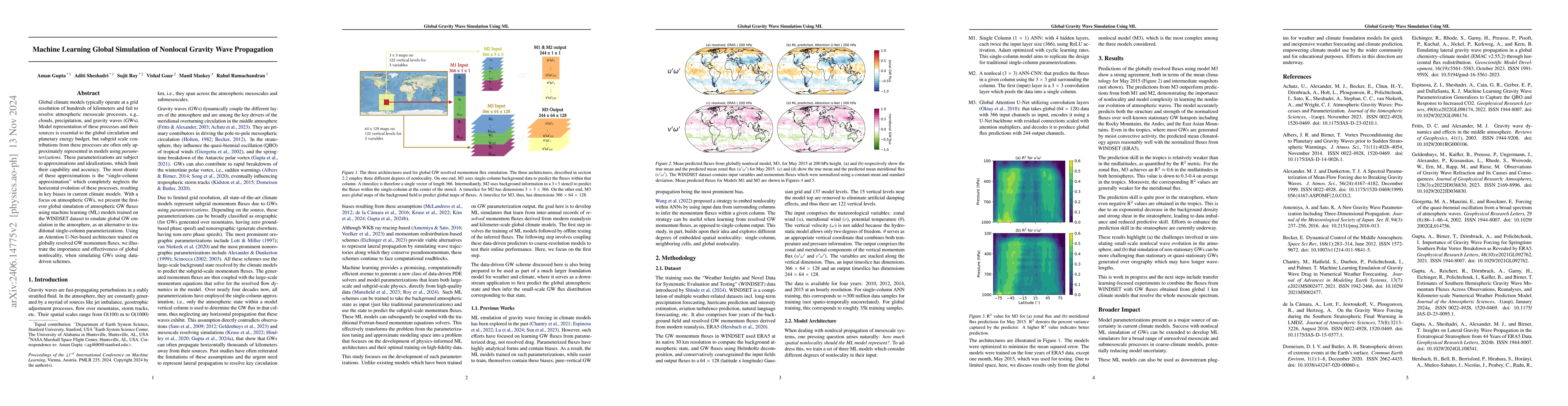 Thumbnail for Machine Learning Global Simulation of Nonlocal Gravity Wave Propagation