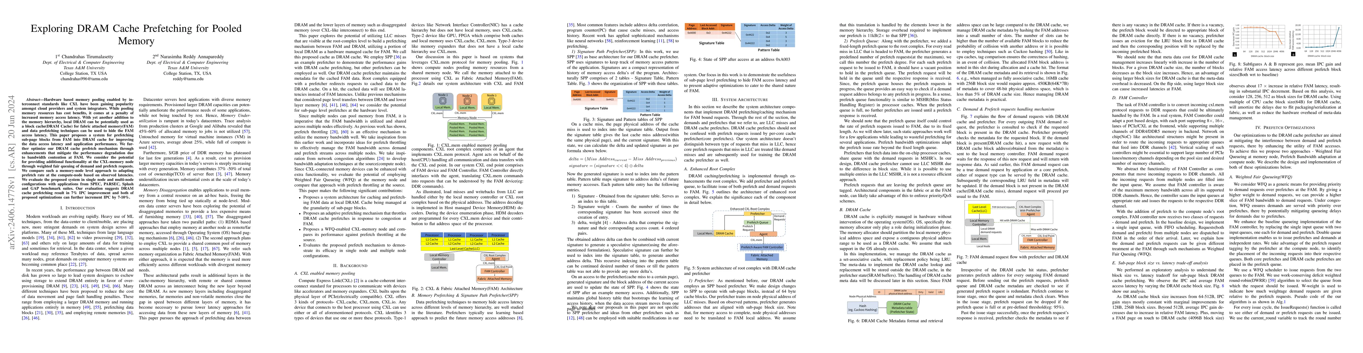 Thumbnail for Exploring DRAM Cache Prefetching for Pooled Memory