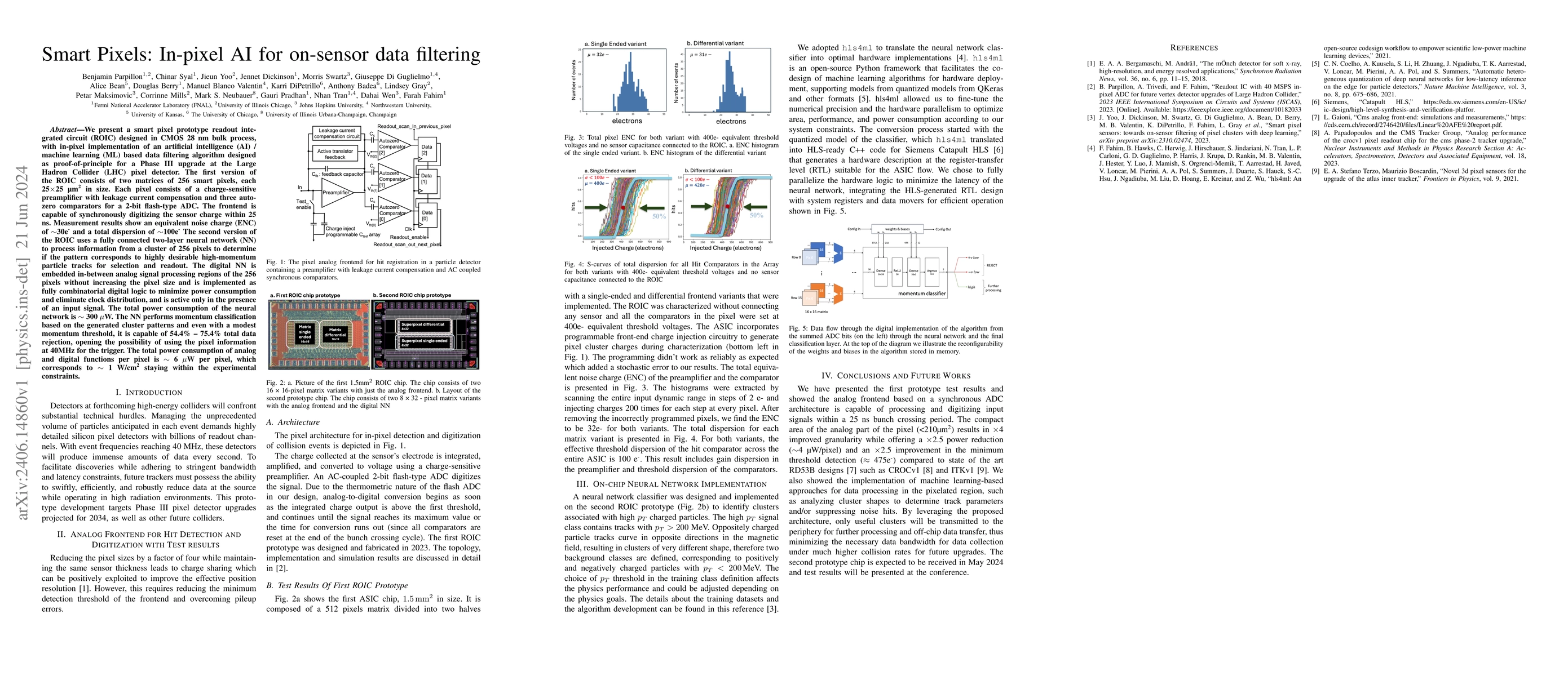 Thumbnail for Smart Pixels: In-pixel AI for on-sensor data filtering