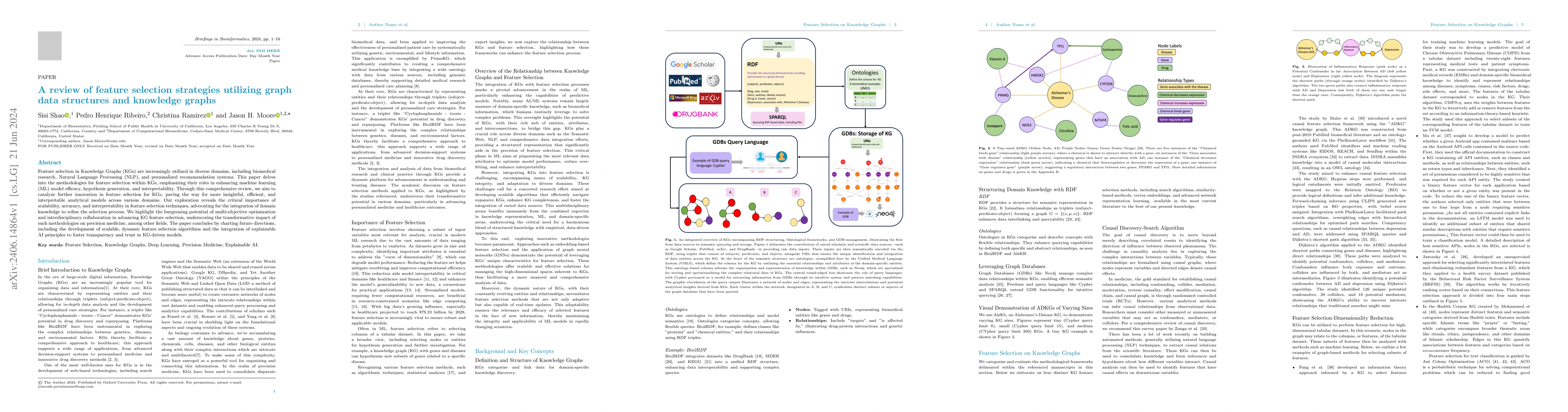 Thumbnail for A review of feature selection strategies utilizing graph data structures
  and knowledge graphs