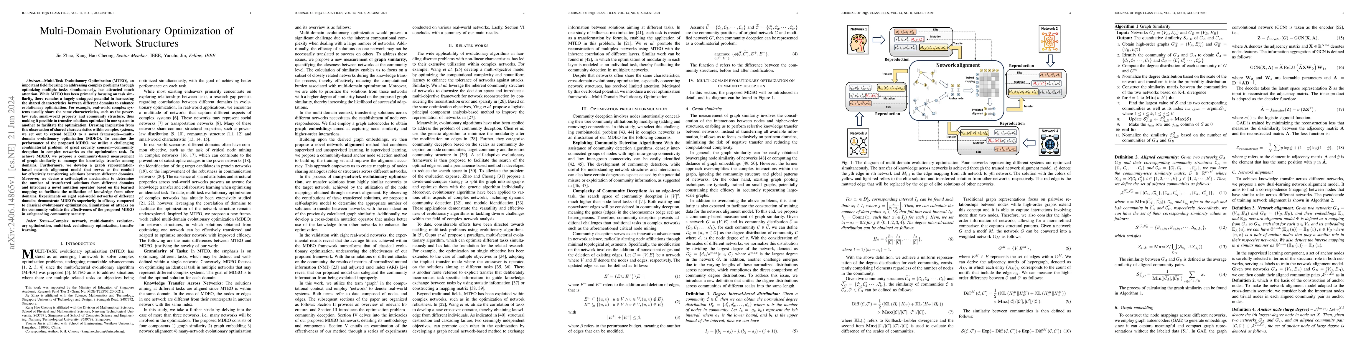 Thumbnail for Multi-Domain Evolutionary Optimization of Network Structures