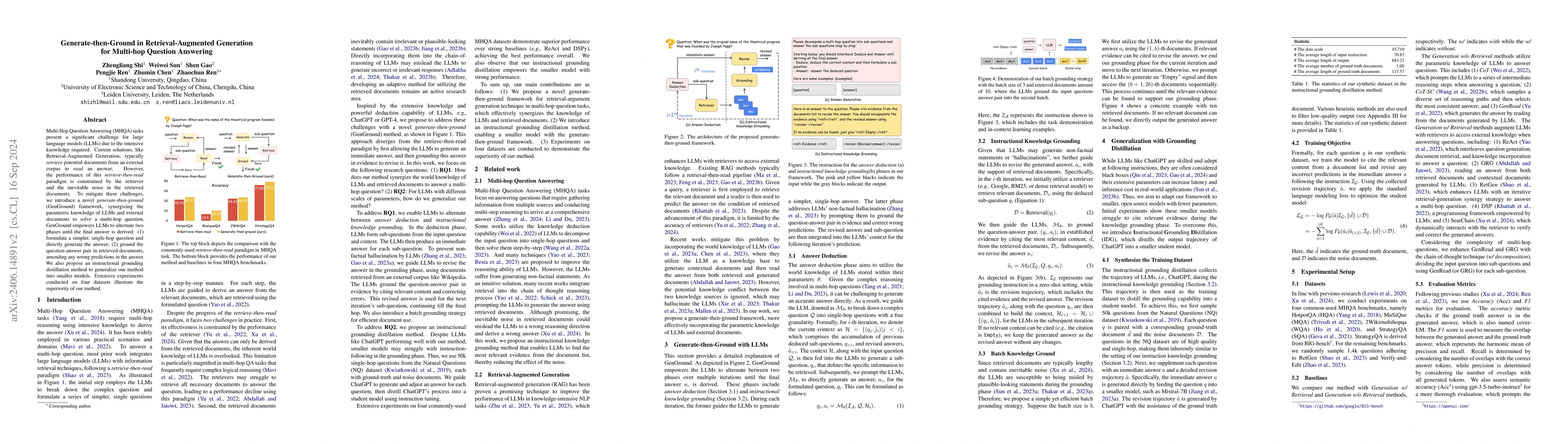 Thumbnail for Generate-then-Ground in Retrieval-Augmented Generation for Multi-hop
  Question Answering
