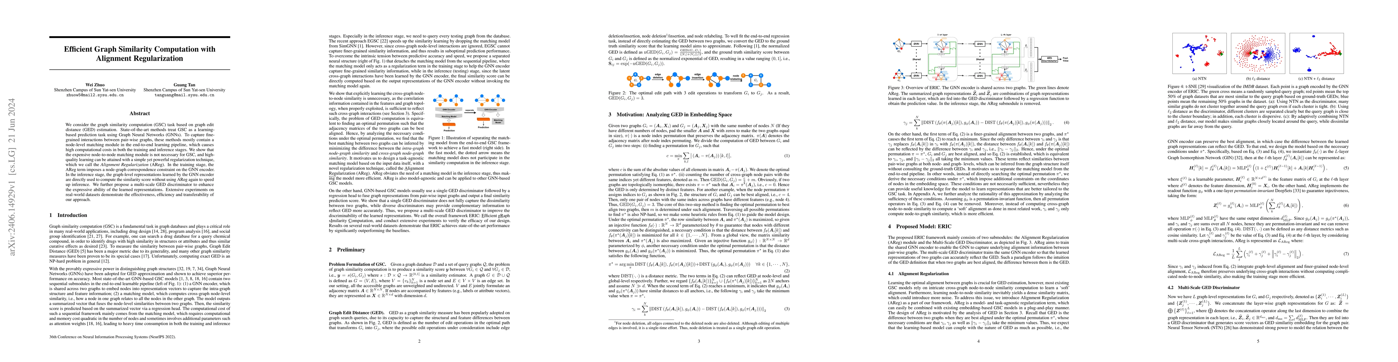Thumbnail for Efficient Graph Similarity Computation with Alignment Regularization