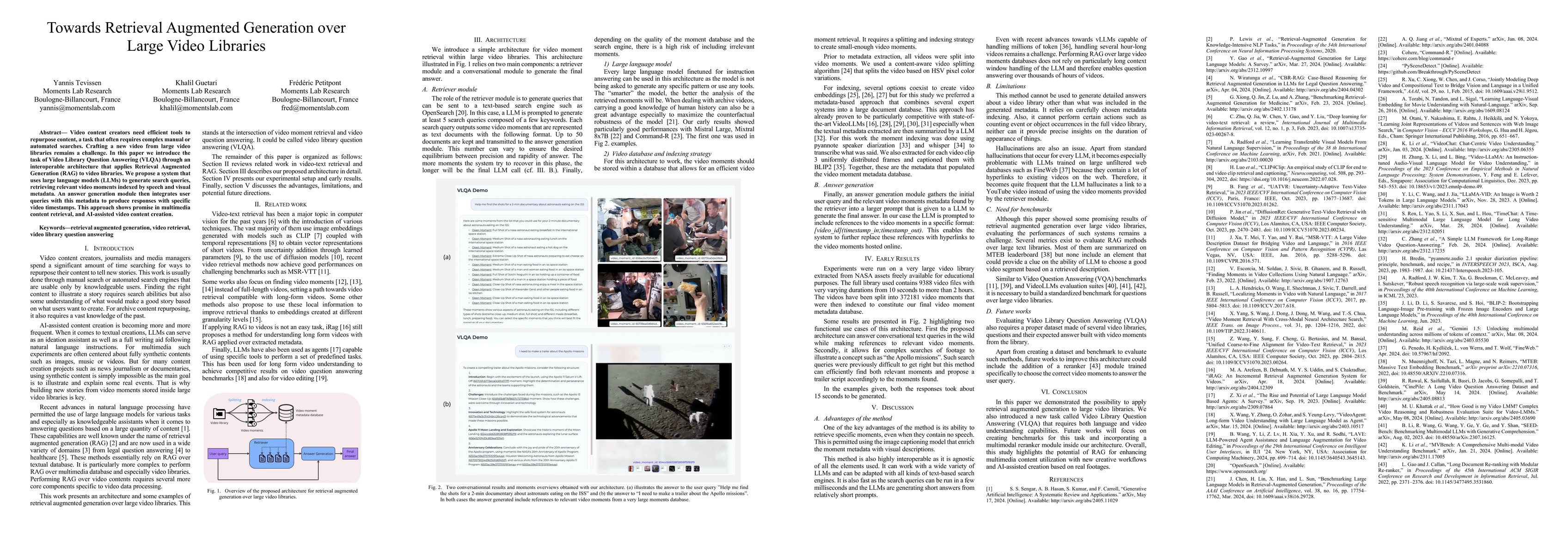 Thumbnail for Towards Retrieval Augmented Generation over Large Video Libraries
