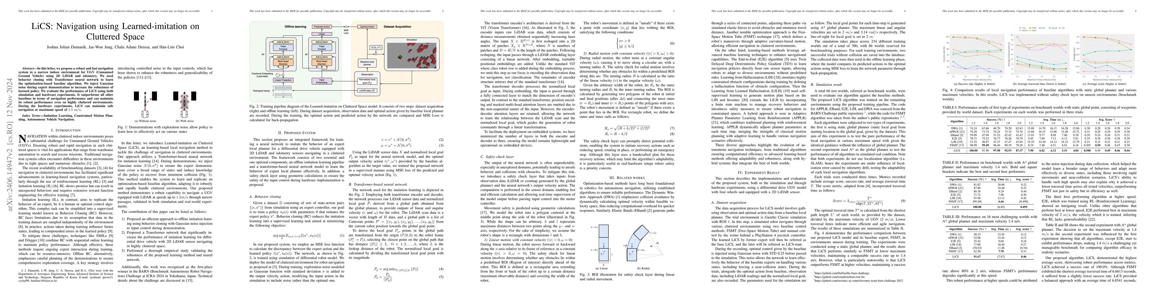 Thumbnail for LiCS: Navigation using Learned-imitation on Cluttered Space