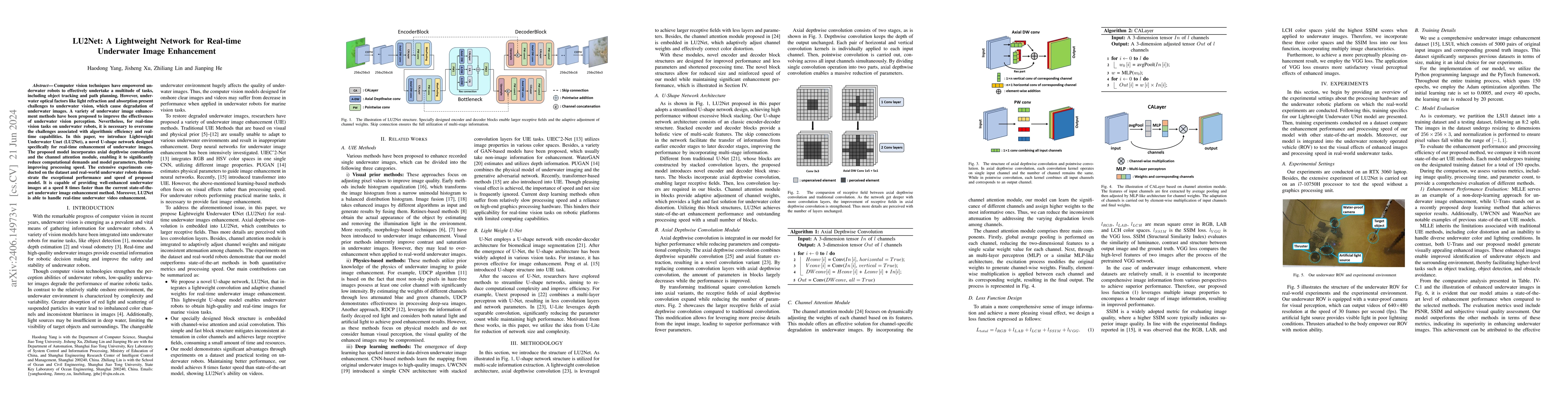 Thumbnail for LU2Net: A Lightweight Network for Real-time Underwater Image Enhancement