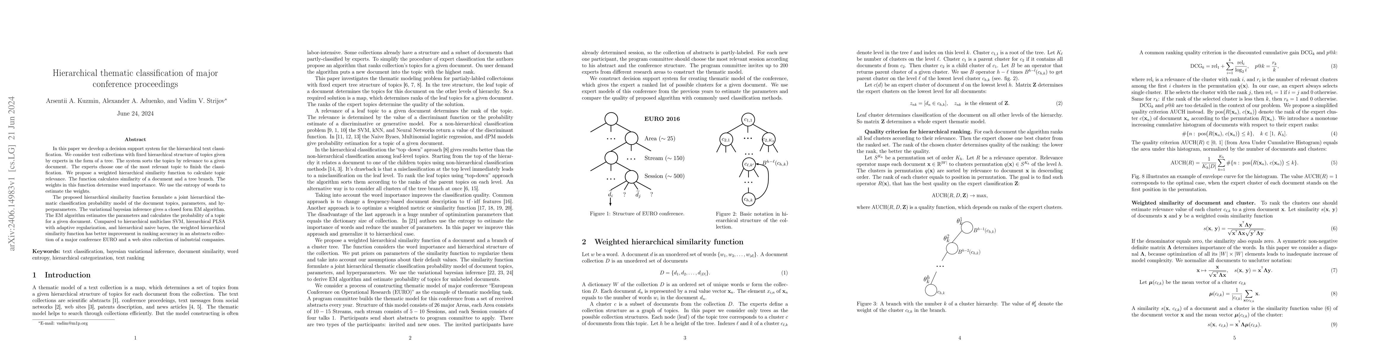 Thumbnail for Hierarchical thematic classification of major conference proceedings