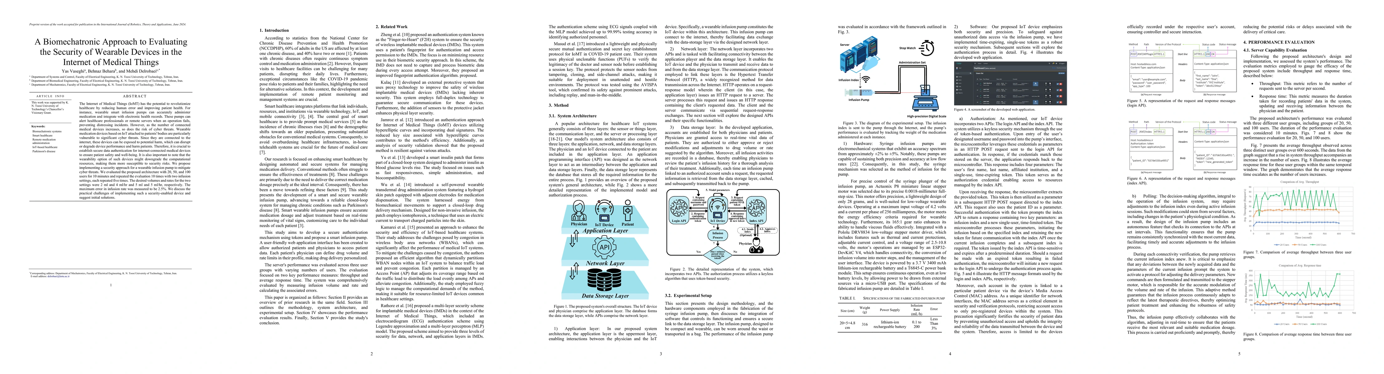 Thumbnail for A Biomechatronic Approach to Evaluating the Security of Wearable Devices
  in the Internet of Medical Things