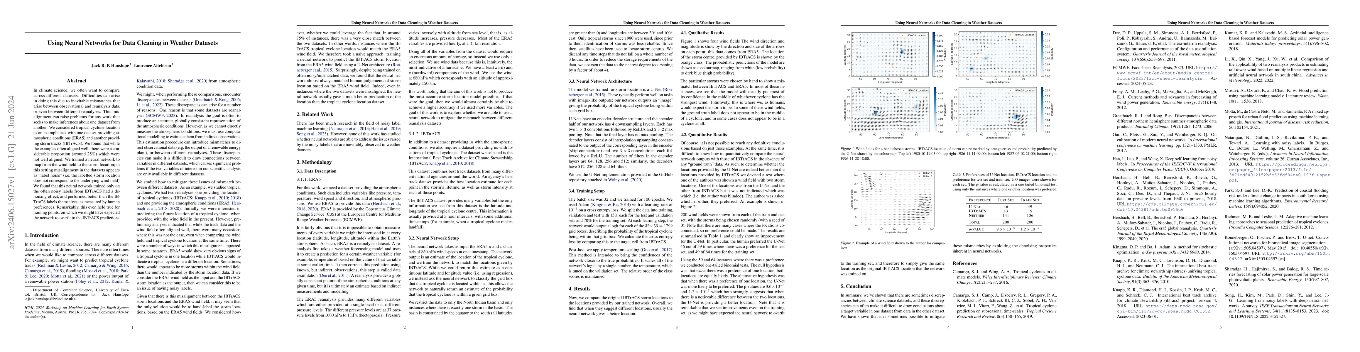 Thumbnail for Using Neural Networks for Data Cleaning in Weather Datasets