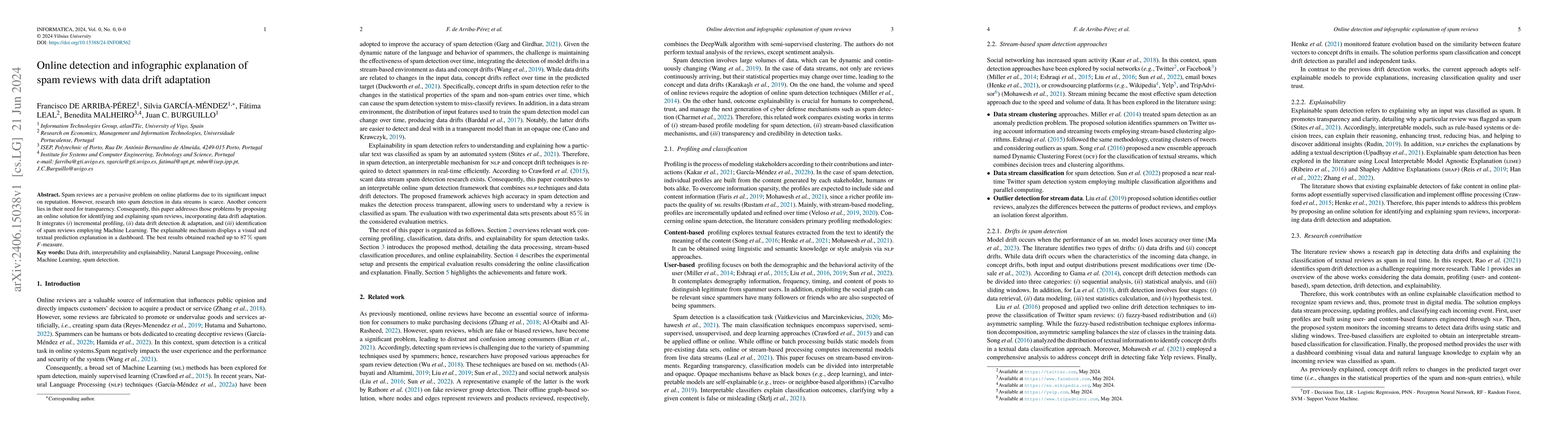 Thumbnail for Online detection and infographic explanation of spam reviews with data
  drift adaptation