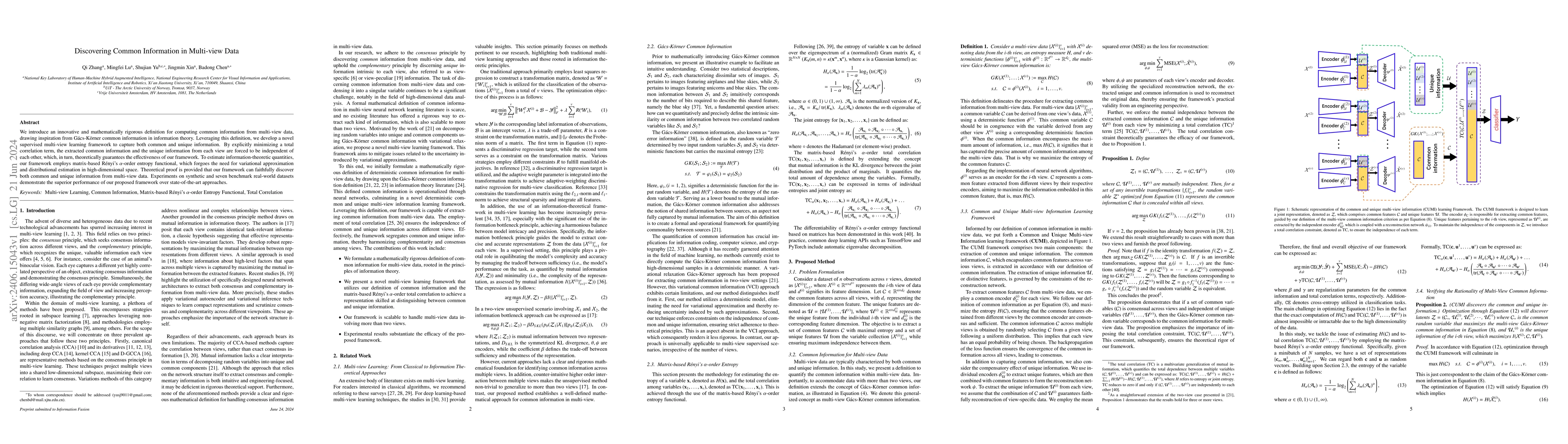 Thumbnail for Discovering Common Information in Multi-view Data