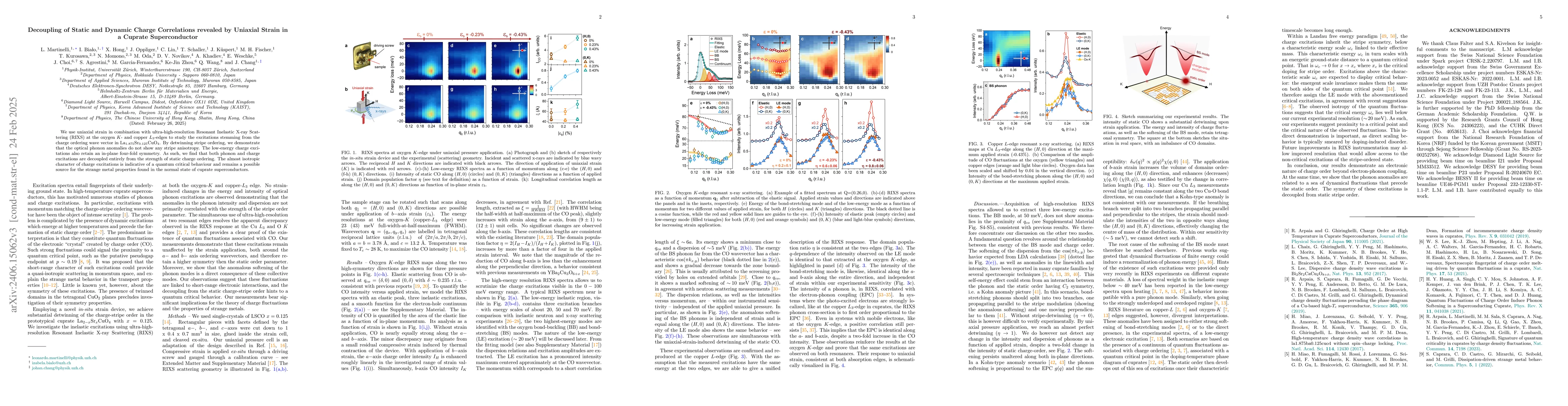 Thumbnail for Decoupled static and dynamical charge correlations in
  La$_{2-x}$Sr$_x$CuO$_4$