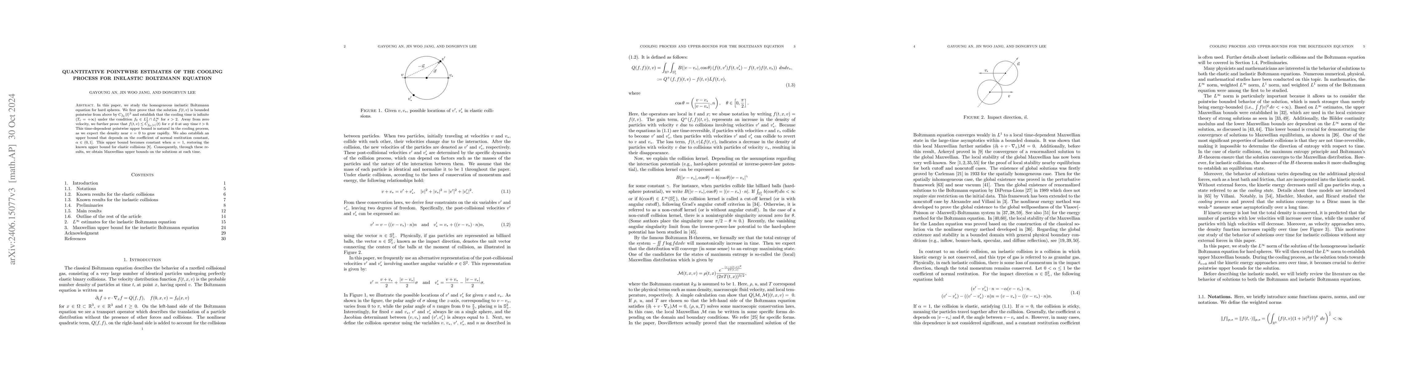 Thumbnail for Quantitative pointwise estimates of the cooling process for inelastic
  Boltzmann equation