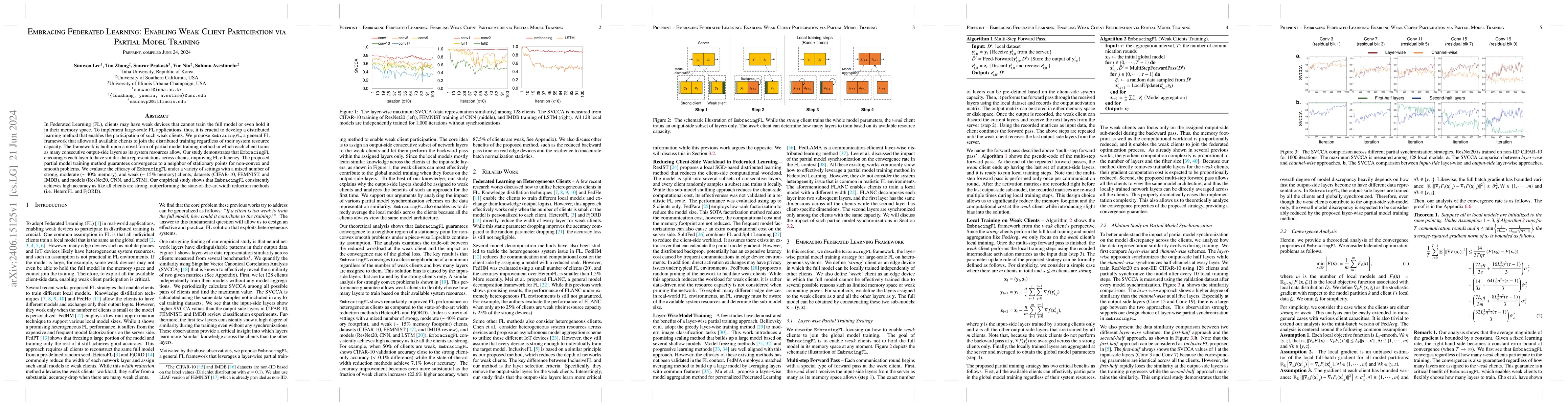 Thumbnail for Embracing Federated Learning: Enabling Weak Client Participation via
  Partial Model Training
