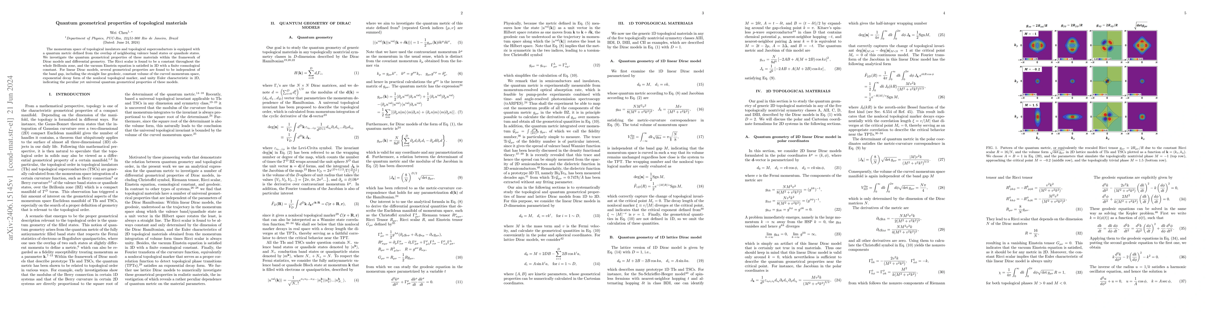 Thumbnail for Quantum geometrical properties of topological materials