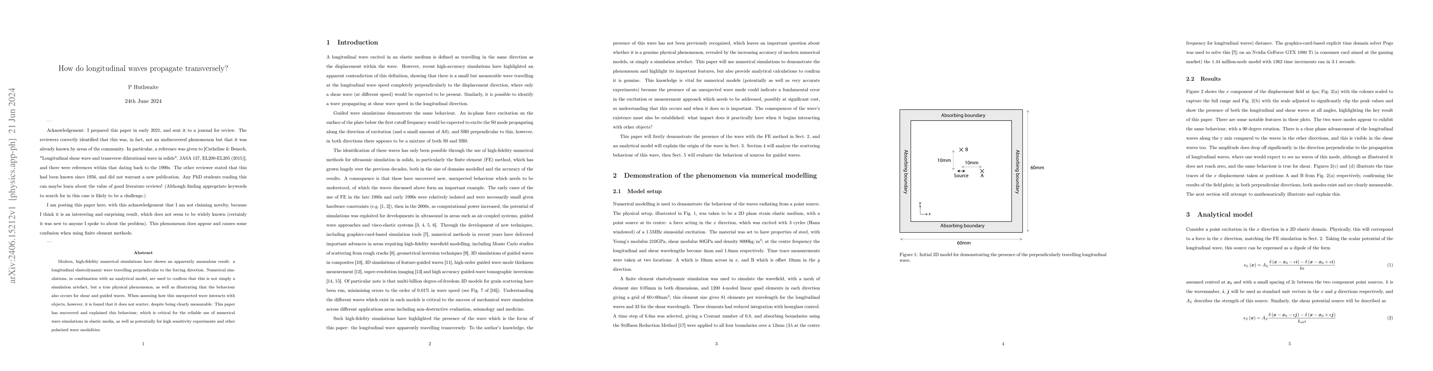 Thumbnail for How do longitudinal waves propagate transversely?