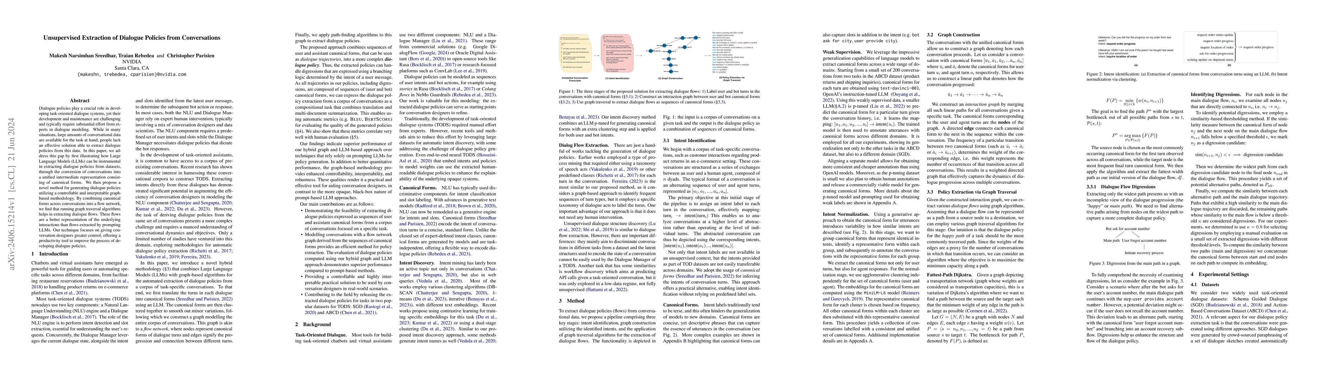 Thumbnail for Unsupervised Extraction of Dialogue Policies from Conversations