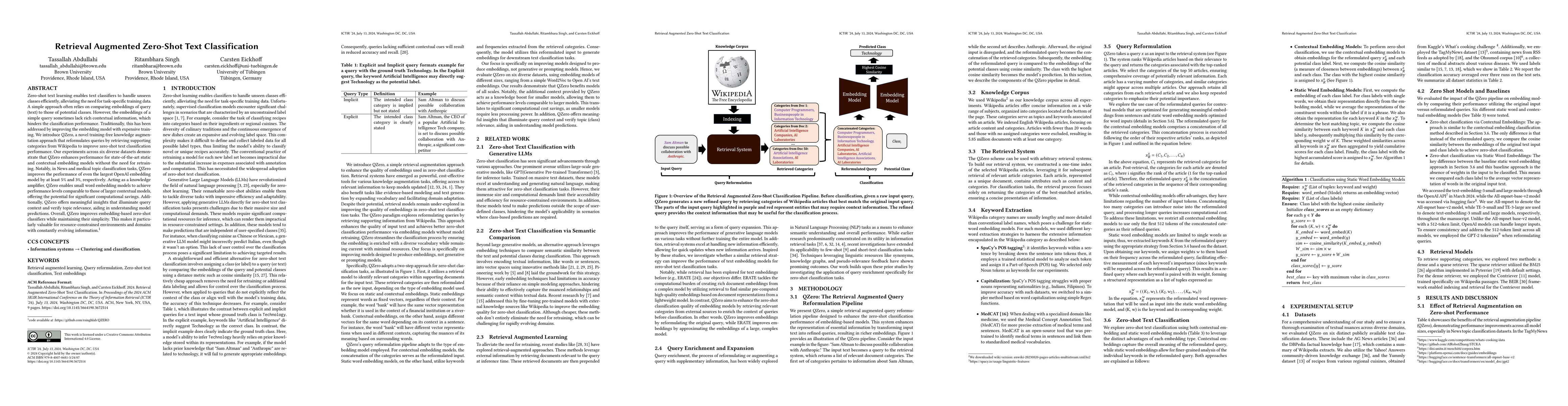 Thumbnail for Retrieval Augmented Zero-Shot Text Classification