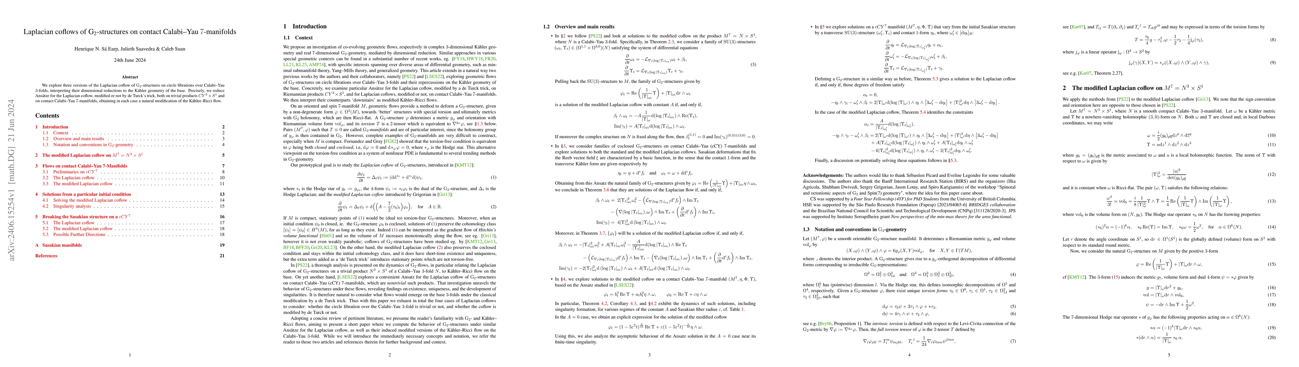 Thumbnail for Laplacian coflows of $G_2$-structures on contact Calabi--Yau 7-manifolds