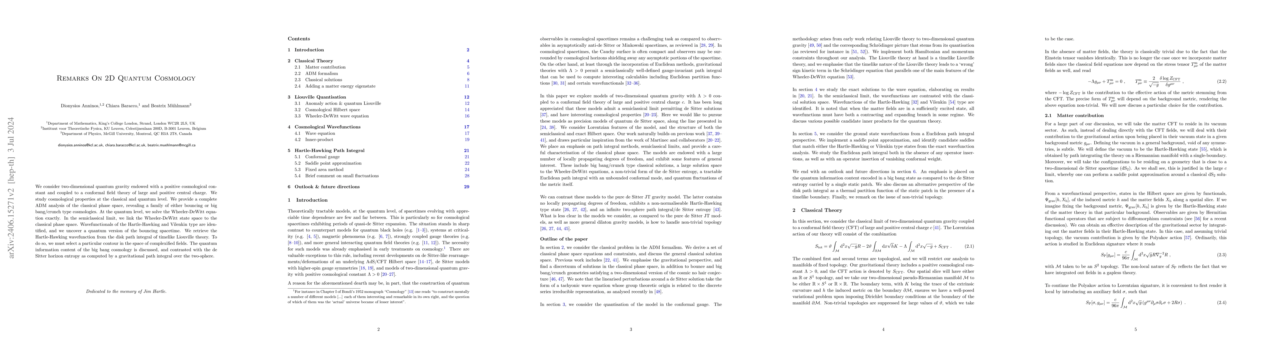Thumbnail for Remarks on 2D quantum cosmology