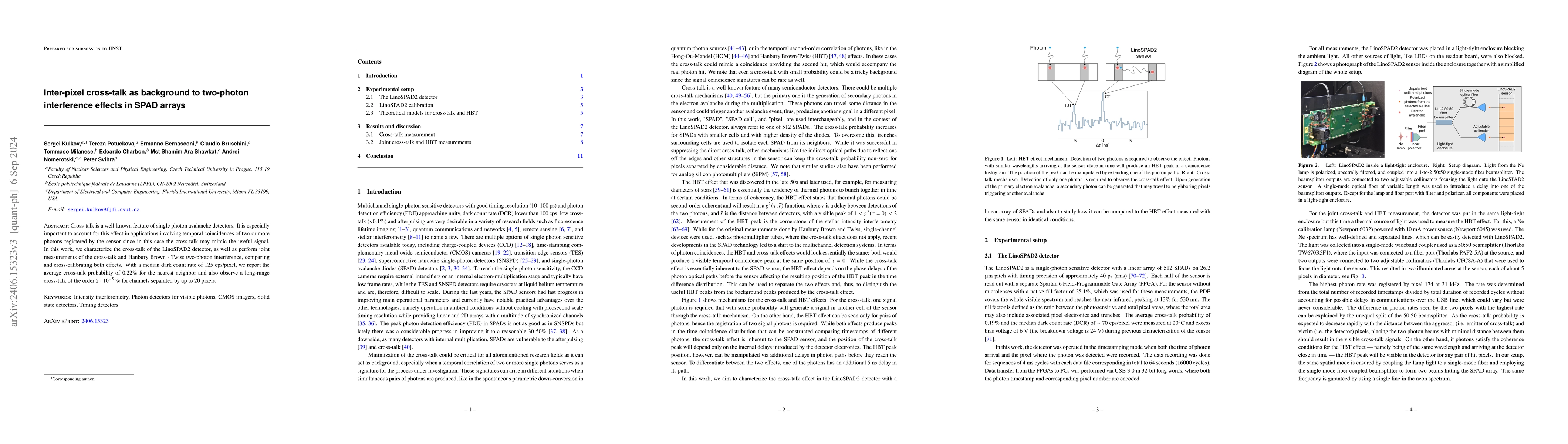 Thumbnail for Inter-pixel cross-talk as background to two-photon interference effects
  in SPAD arrays