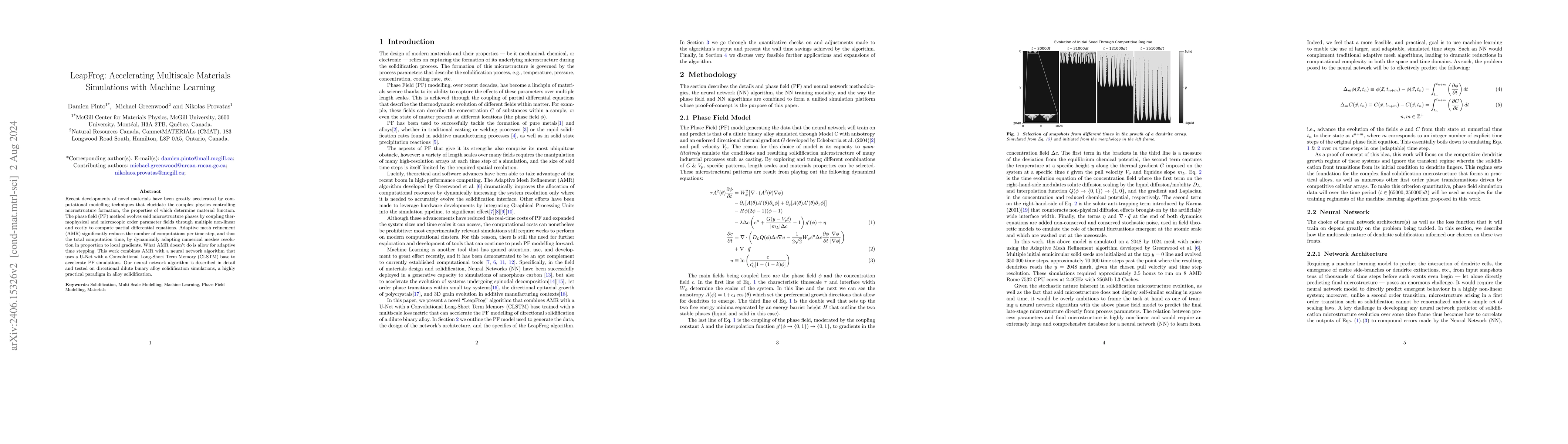 Thumbnail for LeapFrog: Getting the Jump on Multi-Scale Materials Simulations Using
  Machine Learning