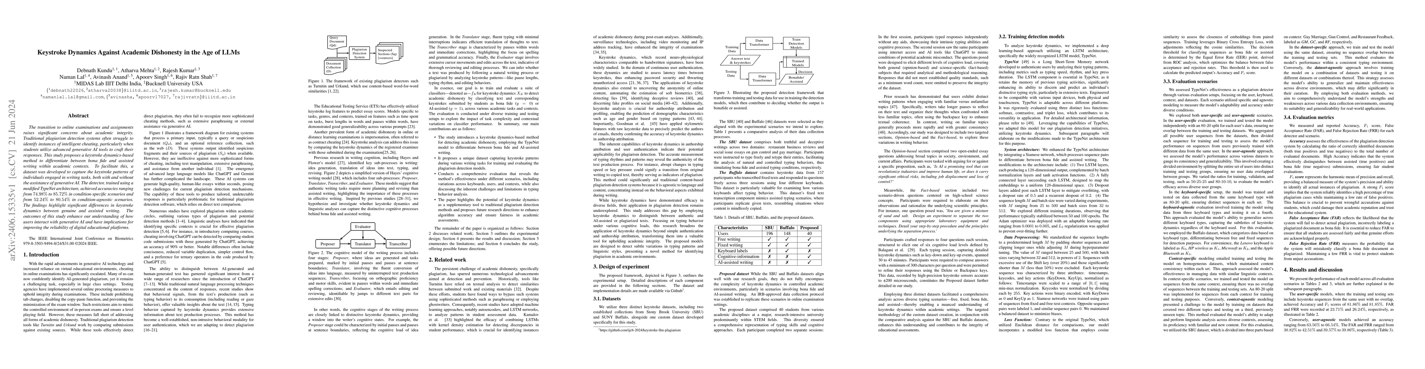 Thumbnail for Keystroke Dynamics Against Academic Dishonesty in the Age of LLMs