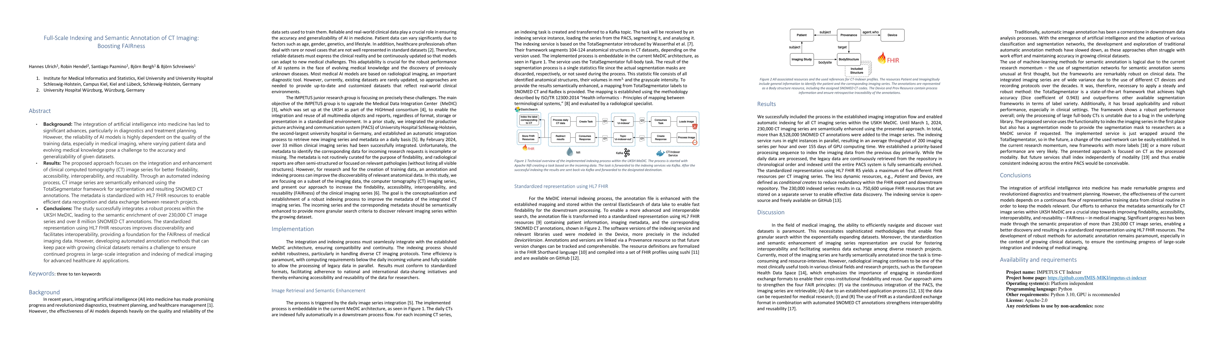 Thumbnail for Full-Scale Indexing and Semantic Annotation of CT Imaging: Boosting
  FAIRness
