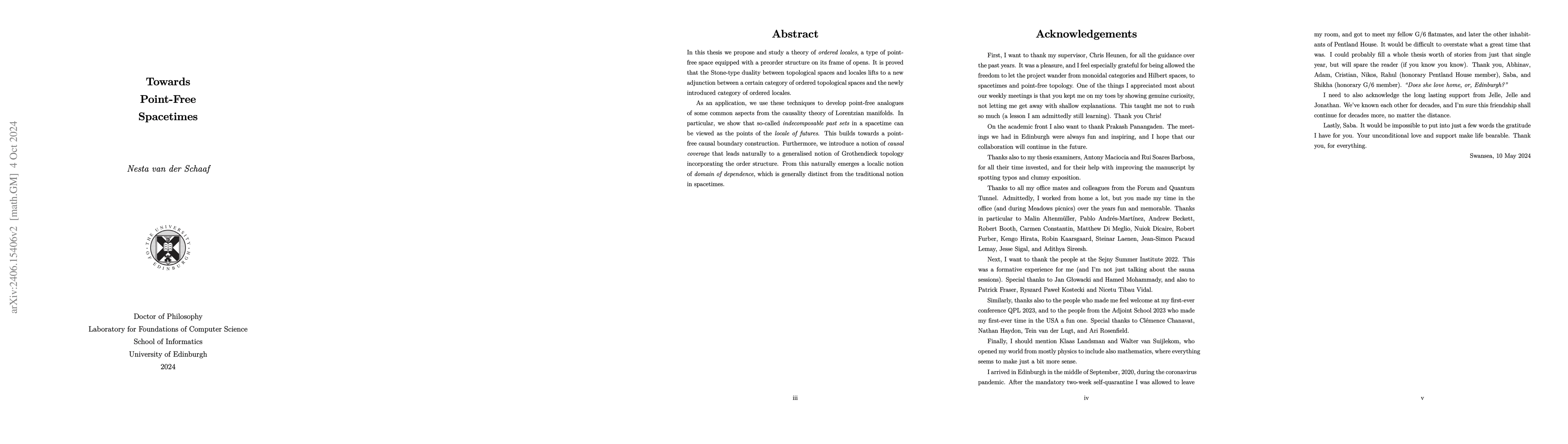 Thumbnail for Towards Point-Free Spacetimes