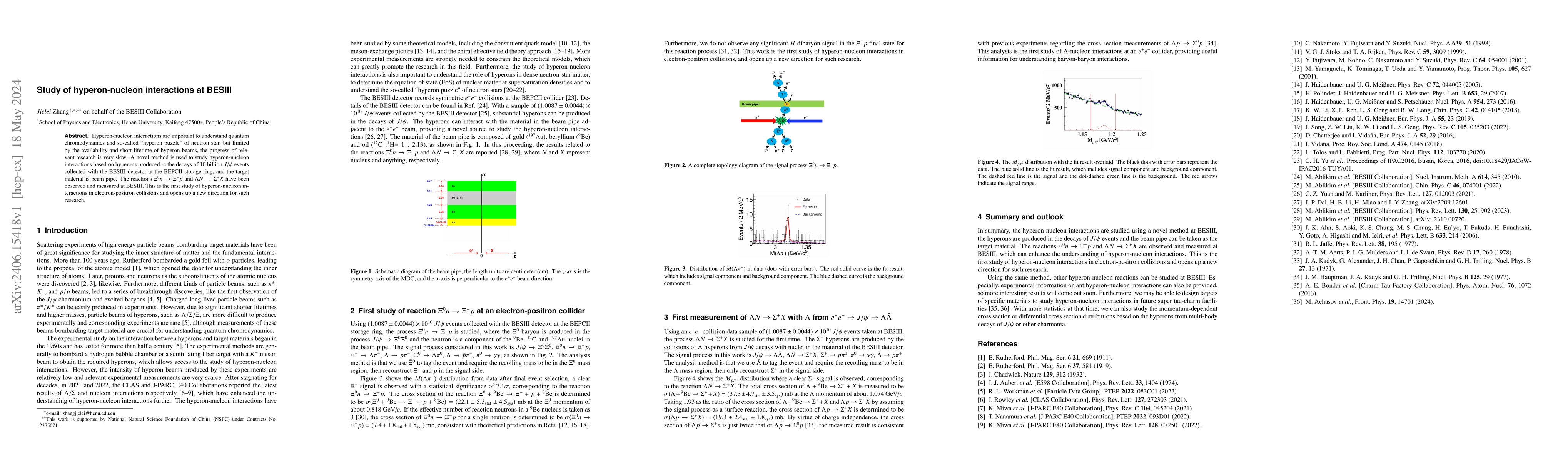 Thumbnail for Study of hyperon-nucleon interactions at BESIII