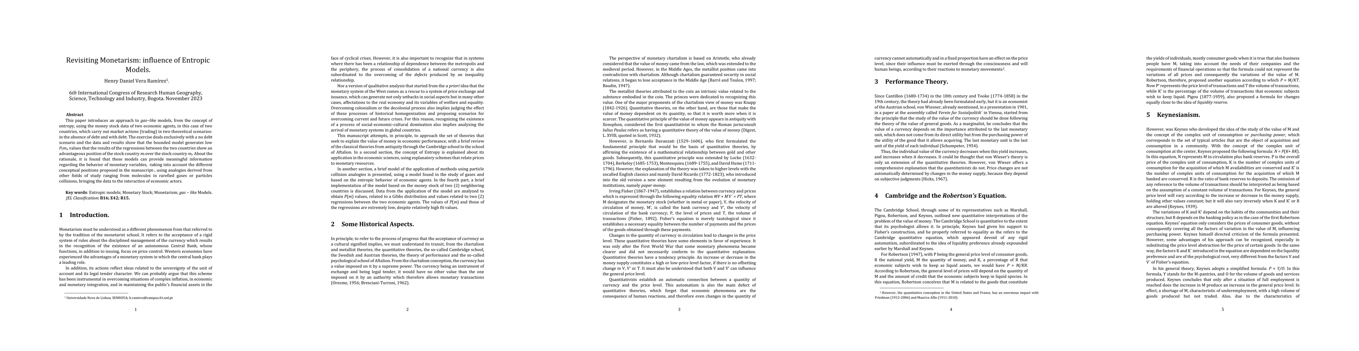 Thumbnail for Revisiting Monetarism: influence of Entropic Models