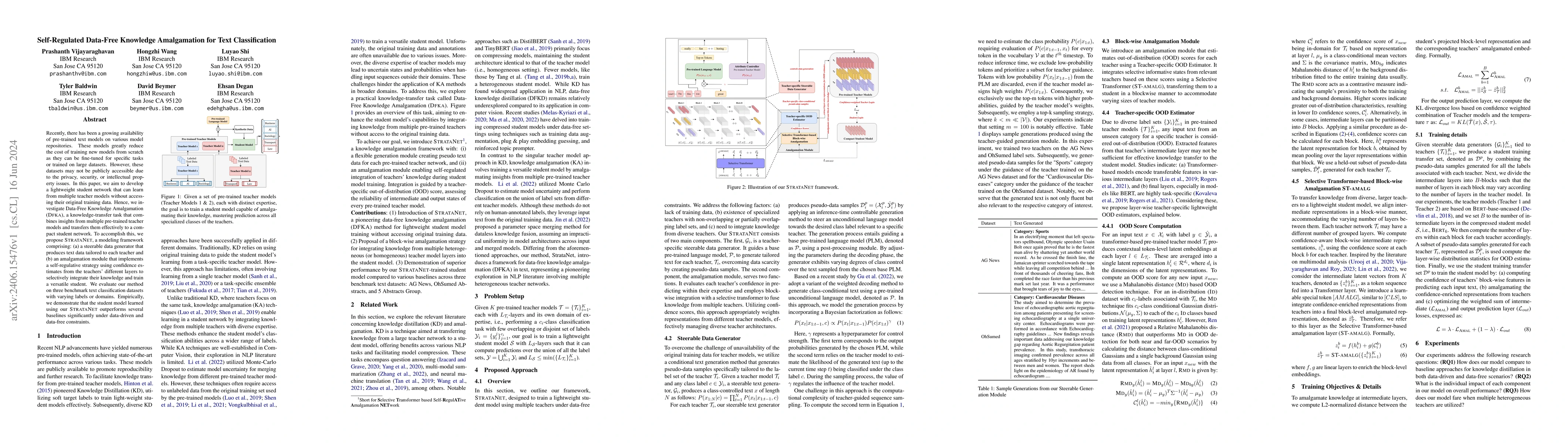 Thumbnail for Self-Regulated Data-Free Knowledge Amalgamation for Text Classification