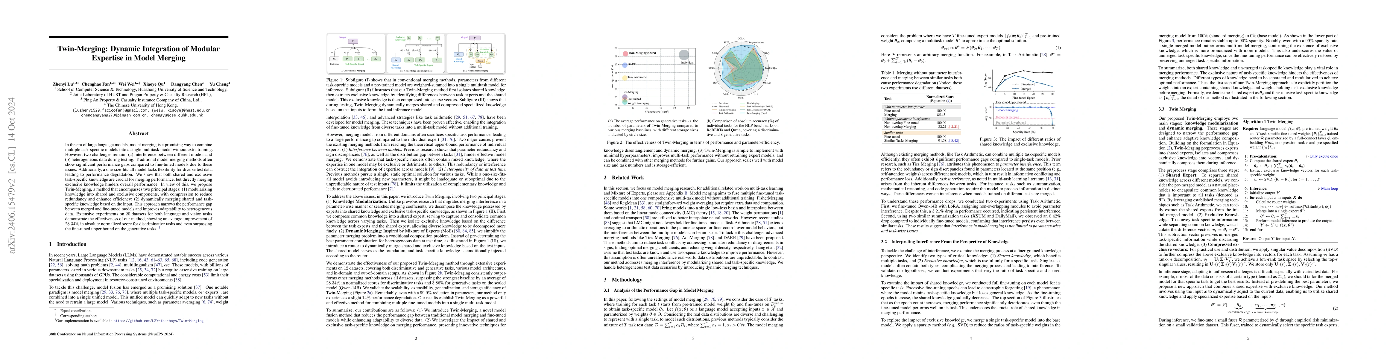 Thumbnail for Twin-Merging: Dynamic Integration of Modular Expertise in Model Merging