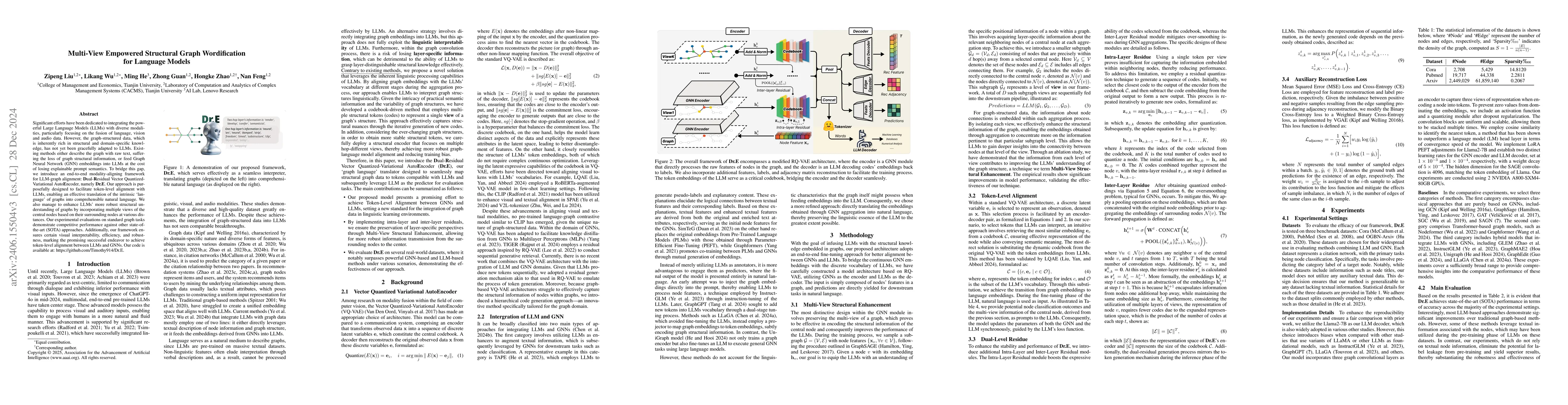 Thumbnail for Dr.E Bridges Graphs with Large Language Models through Words