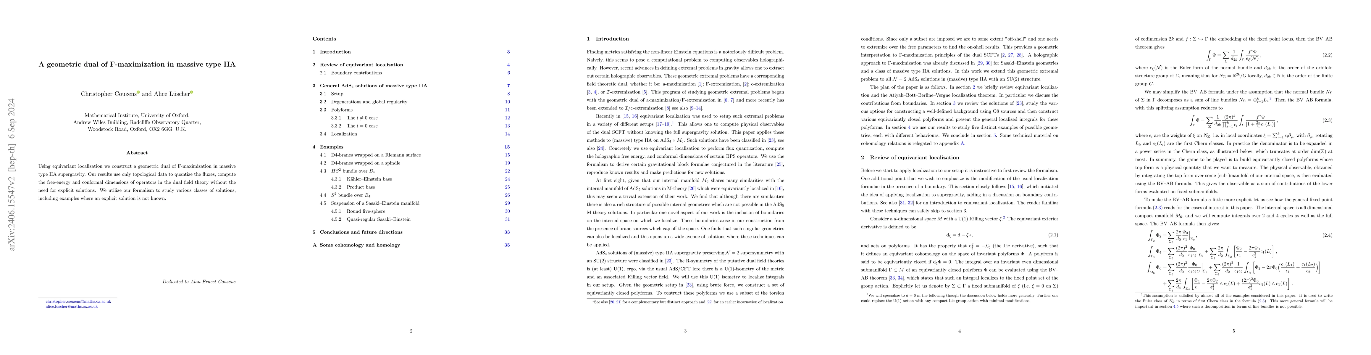 Thumbnail for A geometric dual of F-maximization in massive type IIA