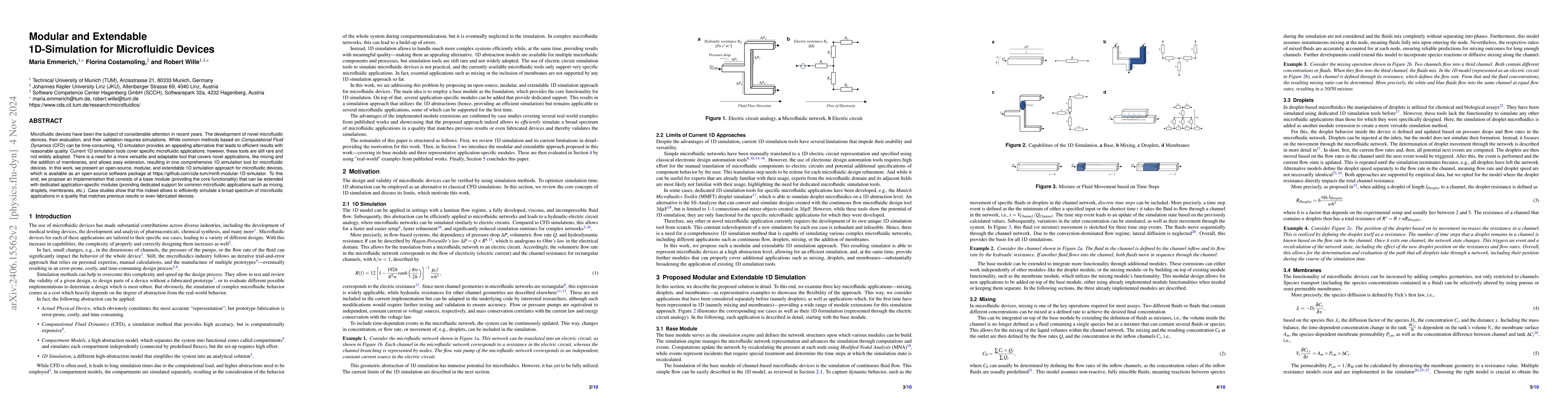 Thumbnail for Modular and Extendable 1D-Simulation for Microfluidic Devices