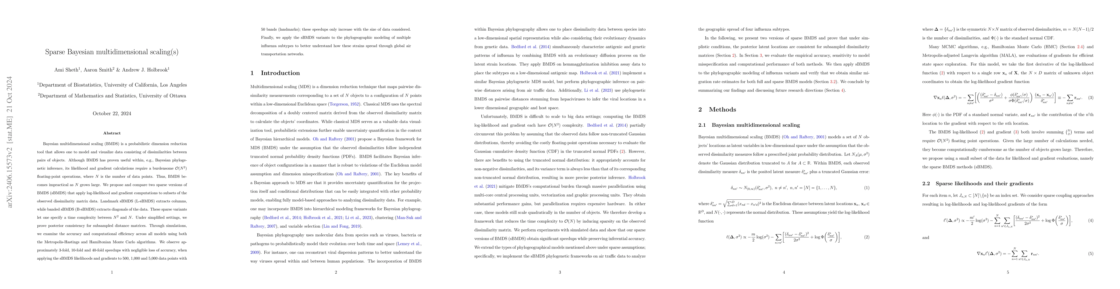 Thumbnail for Sparse Bayesian multidimensional scaling(s)