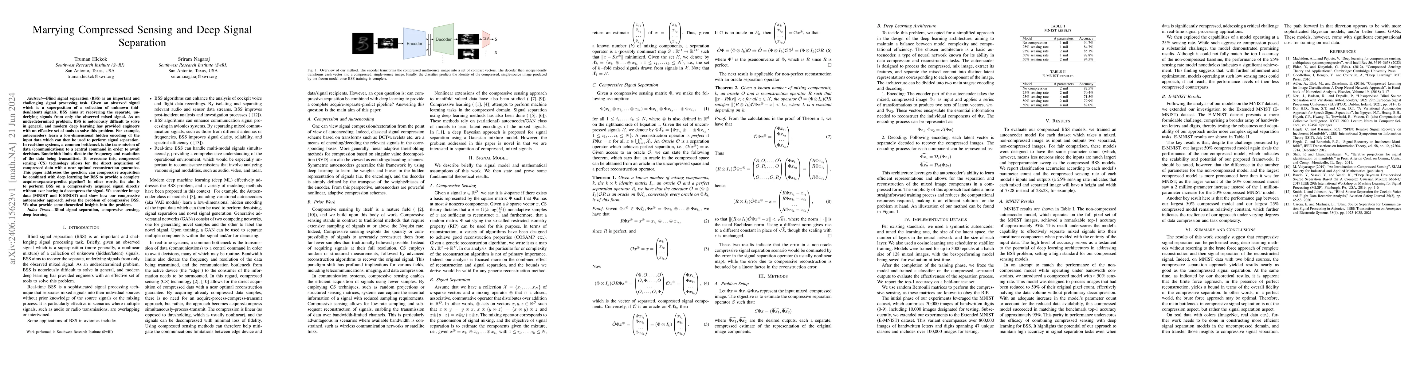 Thumbnail for Marrying Compressed Sensing and Deep Signal Separation