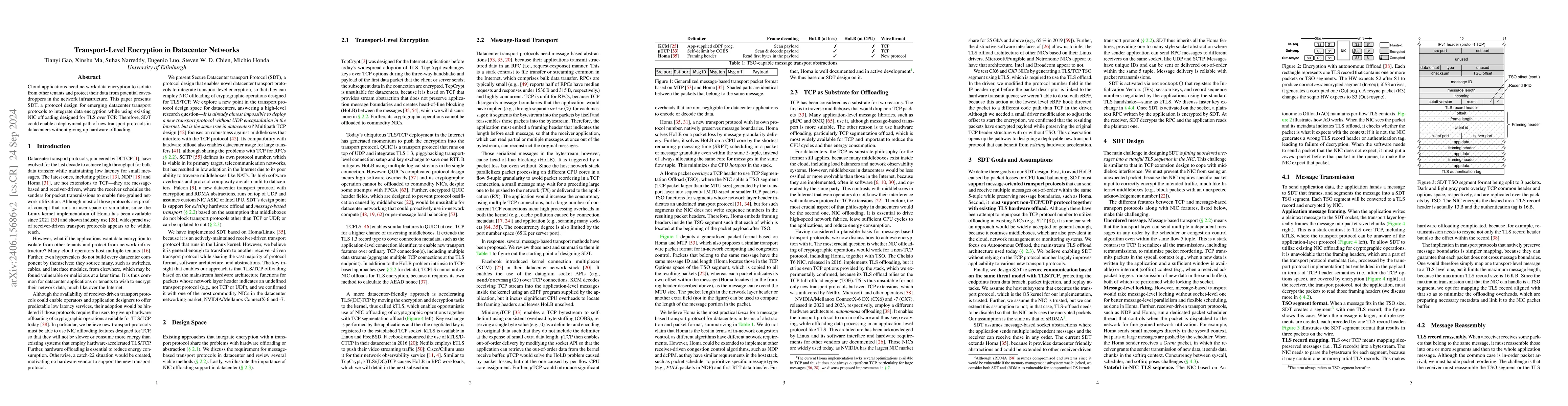 Thumbnail for The Case for Transport-Level Encryption in Datacenter Networks