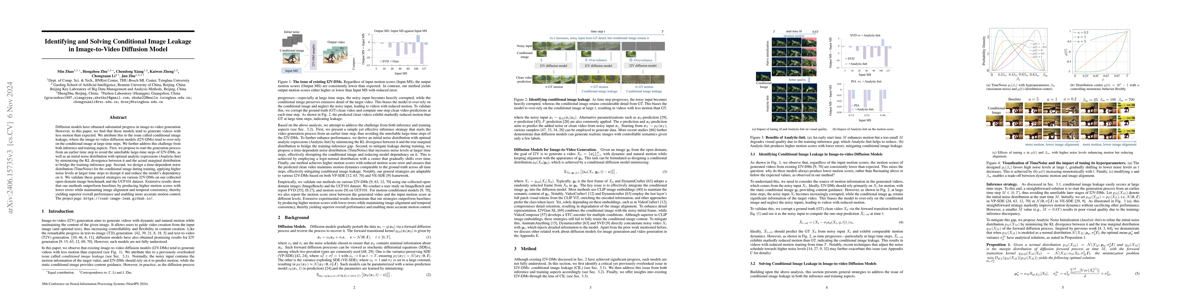 Thumbnail for Identifying and Solving Conditional Image Leakage in Image-to-Video
  Diffusion Model