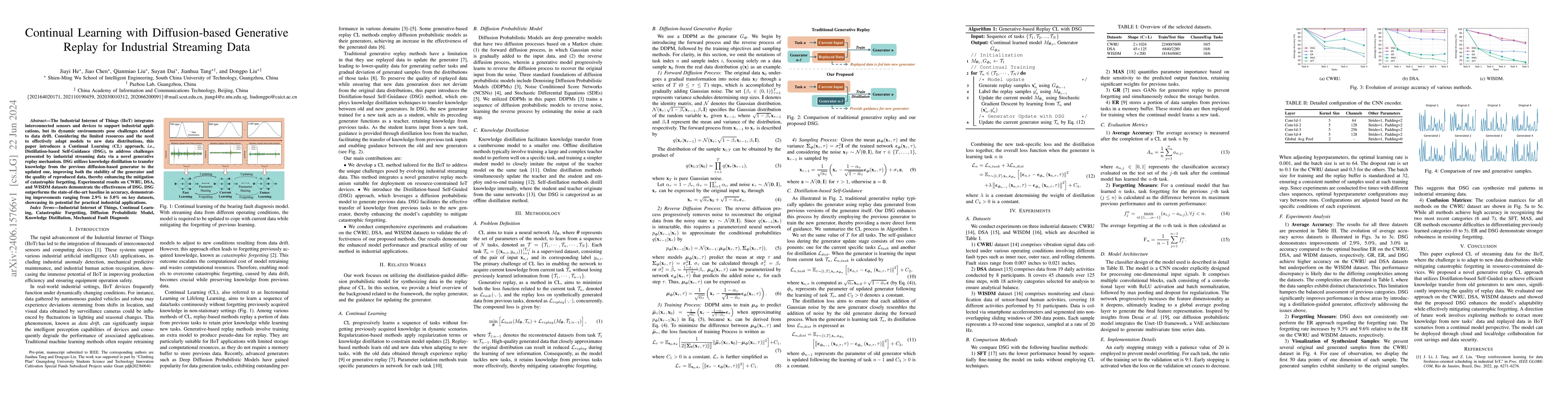 Thumbnail for Continual Learning with Diffusion-based Generative Replay for Industrial
  Streaming Data