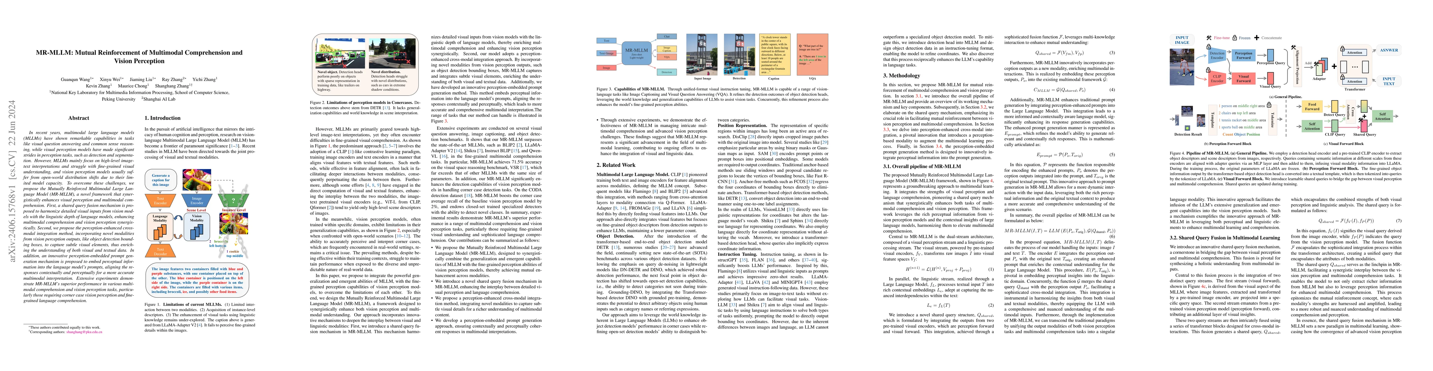 Thumbnail for MR-MLLM: Mutual Reinforcement of Multimodal Comprehension and Vision
  Perception