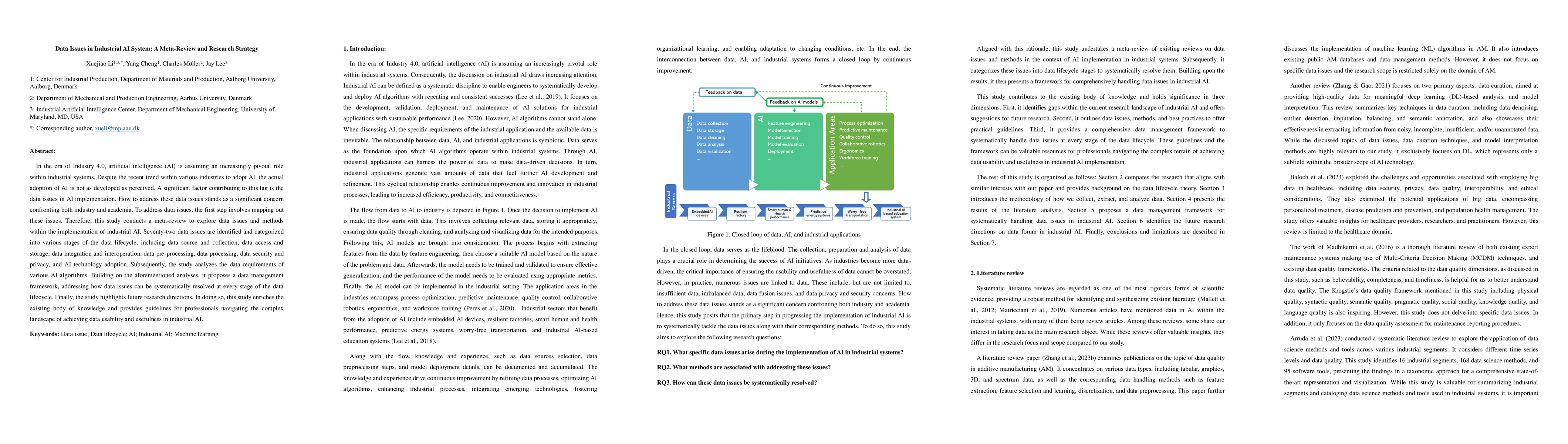 Thumbnail for Data Issues in Industrial AI System: A Meta-Review and Research Strategy