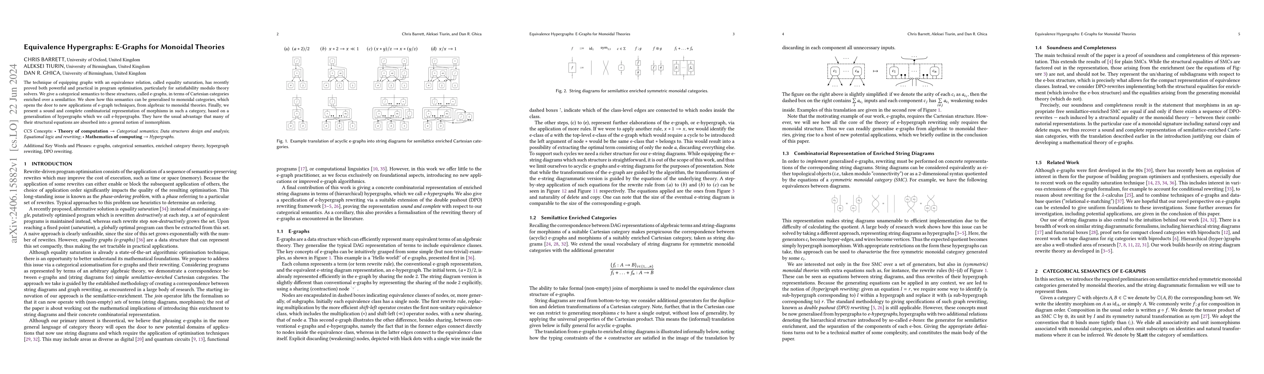 Thumbnail for Equivalence Hypergraphs: E-Graphs for Monoidal Theories