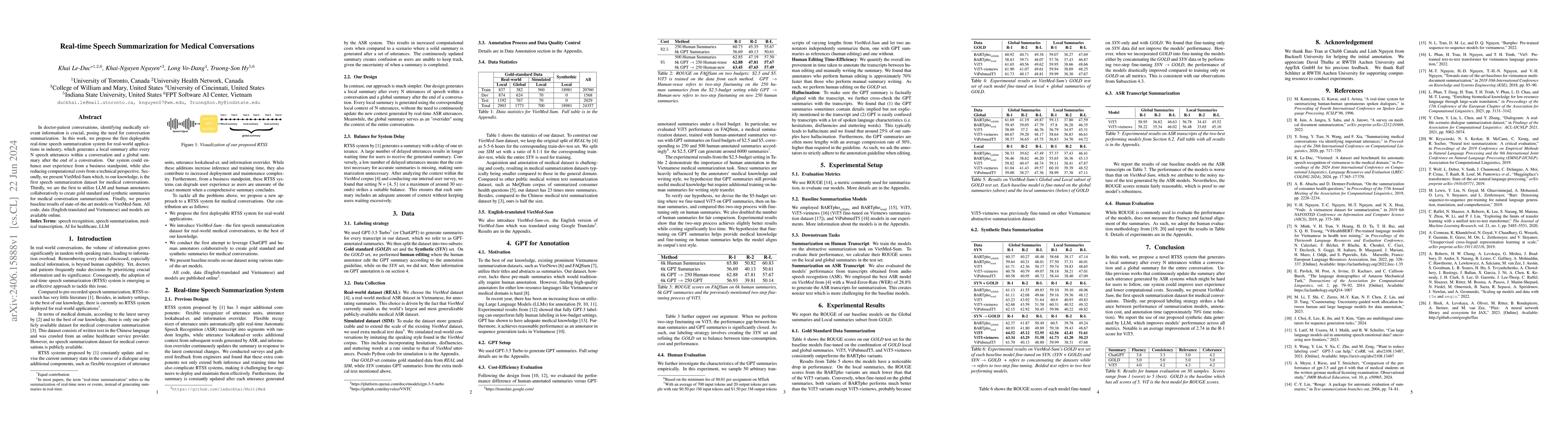Thumbnail for Real-time Speech Summarization for Medical Conversations