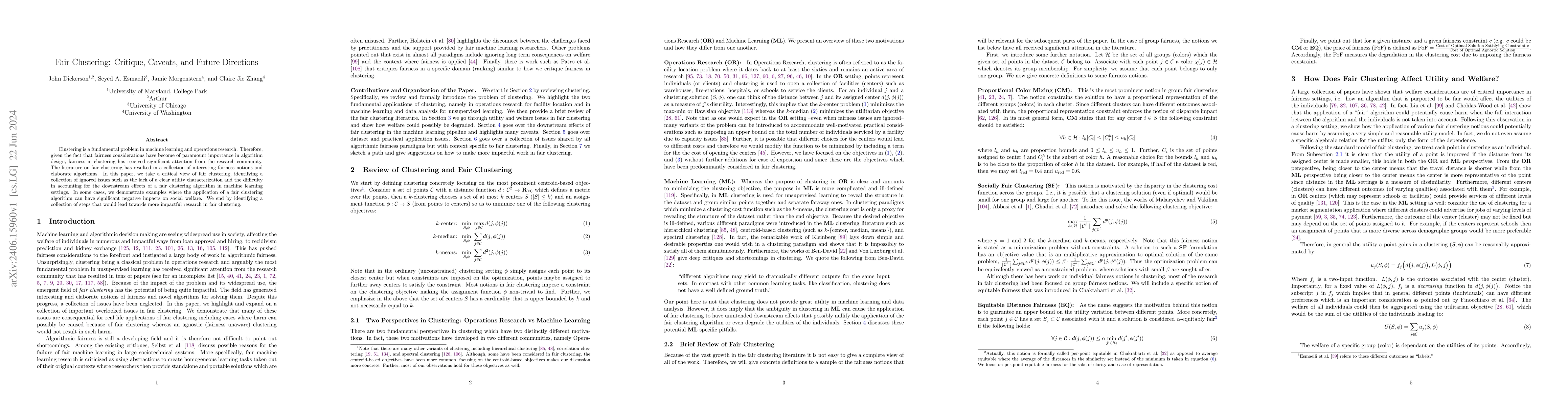 Thumbnail for Fair Clustering: Critique, Caveats, and Future Directions