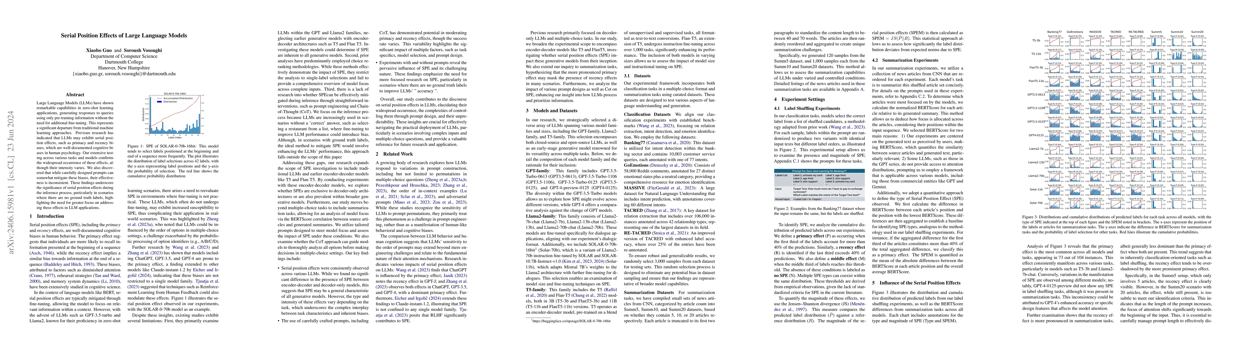 Thumbnail for Serial Position Effects of Large Language Models